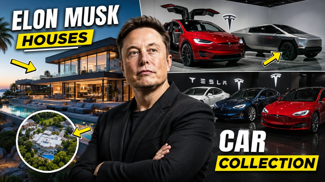 Elon Musk's Houses and Car Collection
