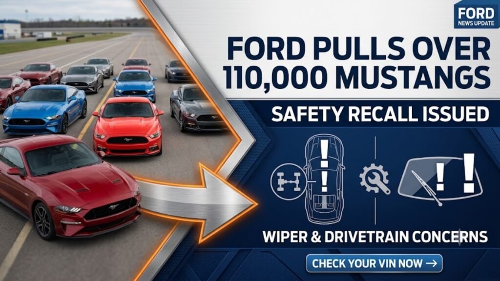 Ford Pulls Over 110,000 Mustang Vehicles