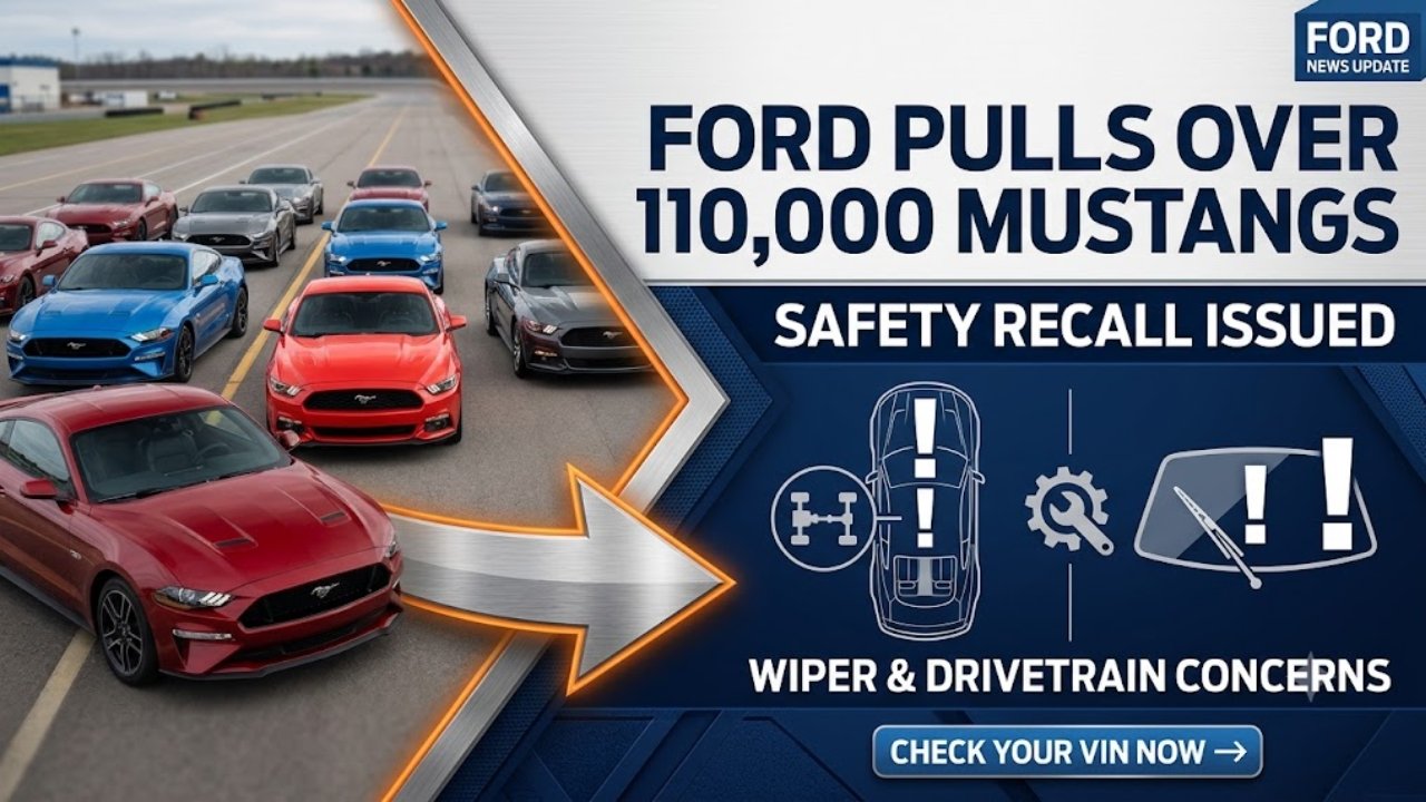 Ford Pulls Over 110,000 Mustang Vehicles